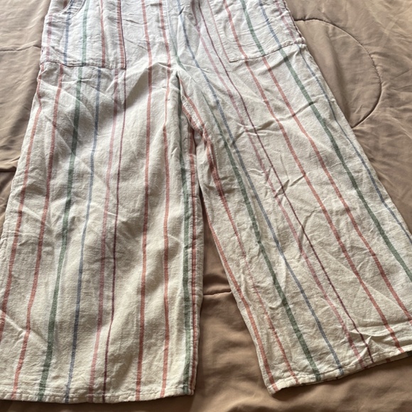 American Eagle V-Neck Striped Jumpsuit - Picture 8 of 10